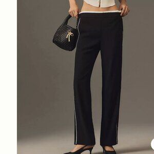Anthropologie Maeve Pull-On Track Pants Trousers with Pockets M $118 NWT